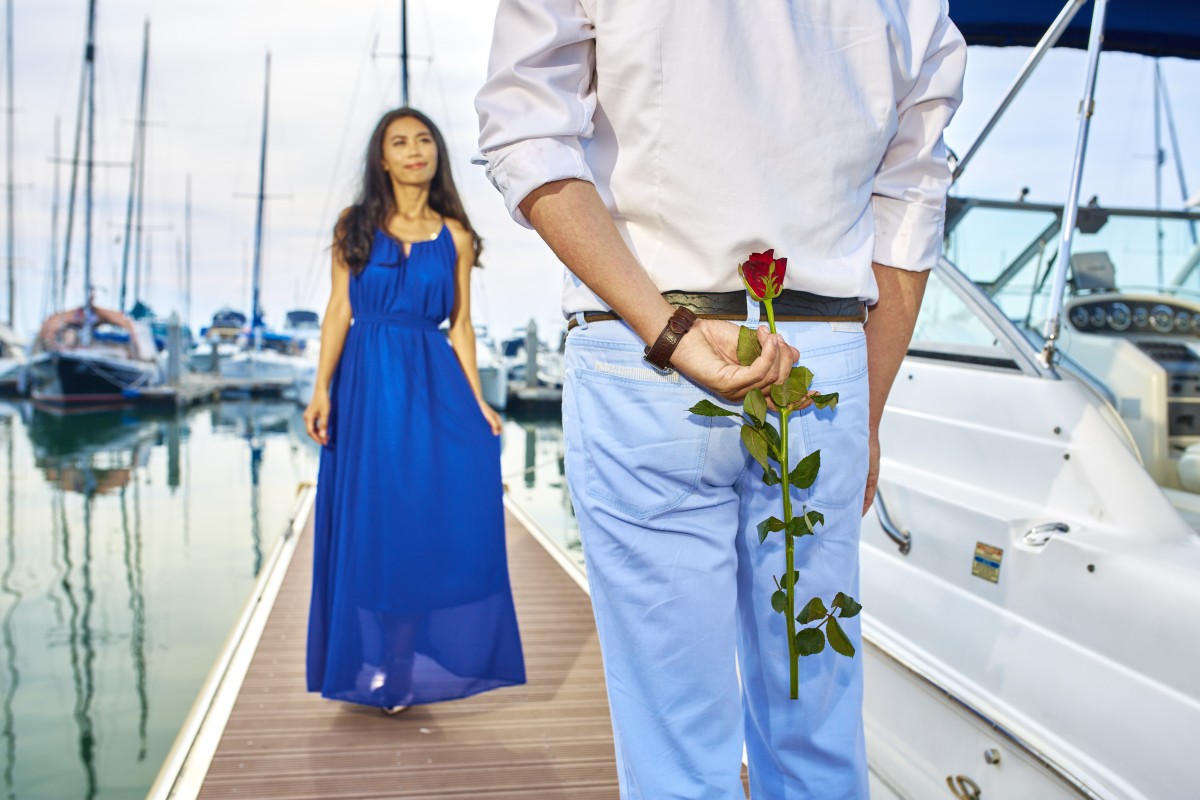 Couple on a boat